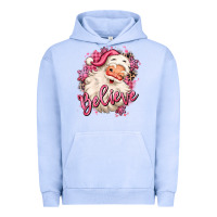Pigment Grape Ice believe pink christmas santa claus Urban Hoodie - MaliasSmallBusiness