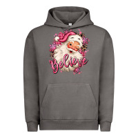 Pigment Tornado believe pink christmas santa claus Urban Hoodie - MaliasSmallBusiness