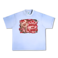 Grape Ice Valentines Day Pig Hogs And Kisses Urban Heavy Tee - RanaPortraitStore