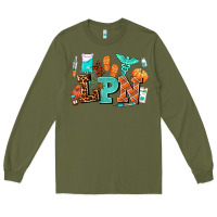 Army Green lpn fall nurse with Long Sleeve Tee - AdoDesignShop