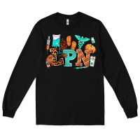 Black lpn fall nurse with Long Sleeve Tee - AdoDesignShop
