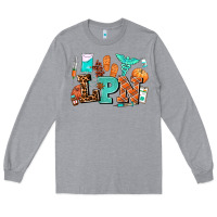 Heather Grey lpn fall nurse with Long Sleeve Tee - AdoDesignShop