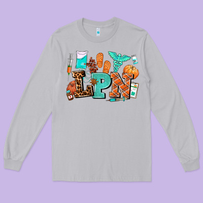 Lpn Fall Nurse With Long Sleeve Tee Designed By Adodesignshop