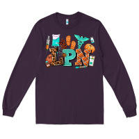 Plum lpn fall nurse with Long Sleeve Tee - AdoDesignShop