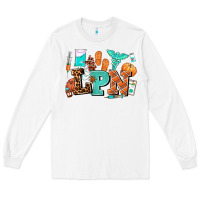 White lpn fall nurse with Long Sleeve Tee - AdoDesignShop