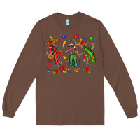 Chestnut mexican skeletons Long Sleeve Tee - Zillion Design Studio