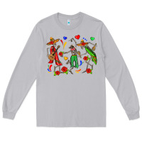 Moon Dust mexican skeletons Long Sleeve Tee - Zillion Design Studio