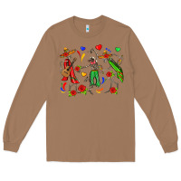 Toasted Coconut mexican skeletons Long Sleeve Tee - Zillion Design Studio