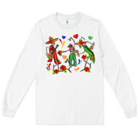 Mexican Skeletons Long Sleeve Tee | Teevron