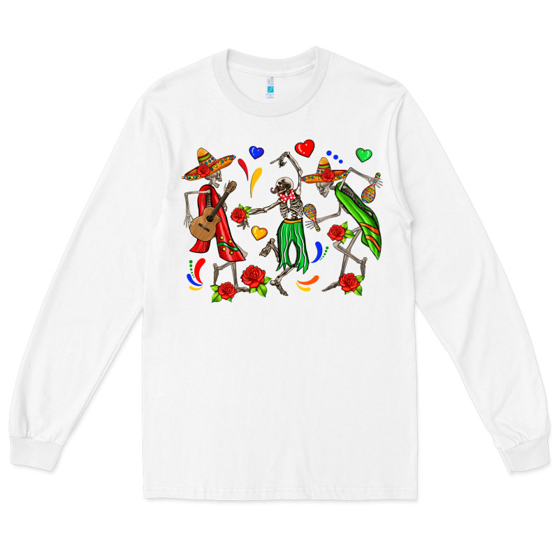 Mexican Skeletons Long Sleeve Tee by Zillion Design Studio | Teevron