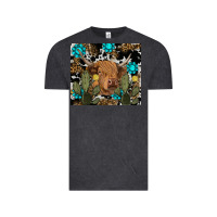 Vintage Black western cow Vintage Tee - RanaPortraitStore