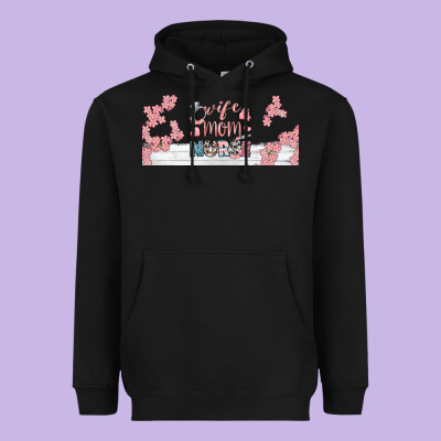 Wife Mom Nurse Libbey Glass Heavyweight Hoodie Designed By Bundleandbundleshop
