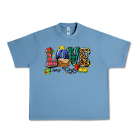 Pebble Blue love came down luke 2 11 Urban Heavy Tee - Zillion Design Studio