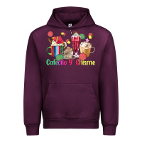 Mauve Wine cafecito y chisme coffee cups Urban Hoodie - MaliasSmallBusiness