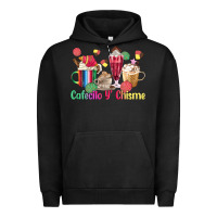 Pigment Black cafecito y chisme coffee cups Urban Hoodie - MaliasSmallBusiness