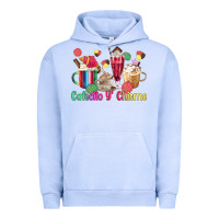 Pigment Grape Ice cafecito y chisme coffee cups Urban Hoodie - MaliasSmallBusiness