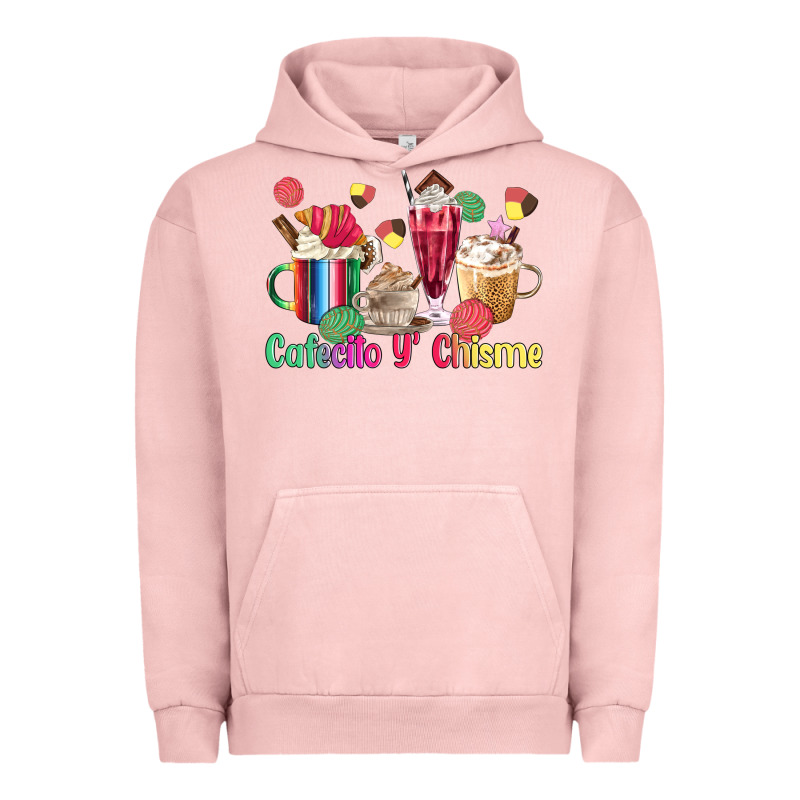 Cafecito Y Chisme Coffee Cups Urban Hoodie by MaliasSmallBusiness | Teevron