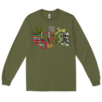Army Green Mexican Nurse Long Sleeve Tee - texasbilliewilder