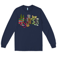 Navy Mexican Nurse Long Sleeve Tee - texasbilliewilder