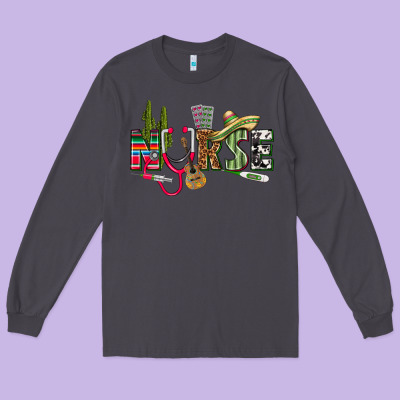 Mexican Nurse Long Sleeve Tee Designed By Texasbilliewilder