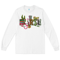 White Mexican Nurse Long Sleeve Tee - texasbilliewilder