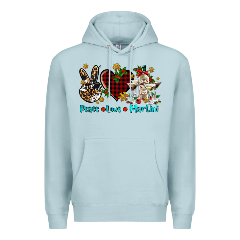 Peace Love Martini Premium Hoodie by AdoDesignShop | Teevron