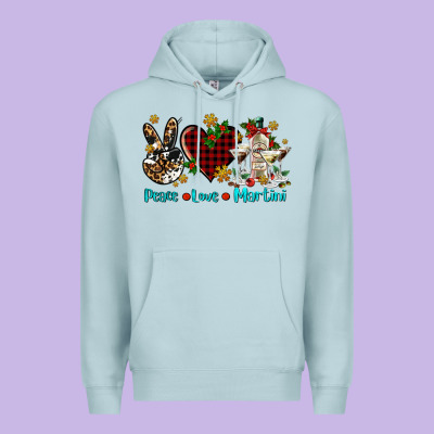 Peace Love Martini Premium Hoodie Designed By Adodesignshop