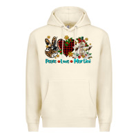 Sandshell peace love martini Premium Hoodie - AdoDesignShop