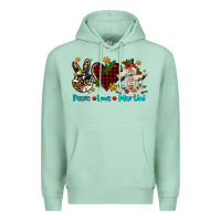Seafoam peace love martini Premium Hoodie - AdoDesignShop
