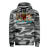 Slate Camo peace love martini Premium Hoodie - AdoDesignShop