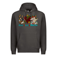 Smoke peace love martini Premium Hoodie - AdoDesignShop
