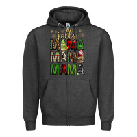 Charcoal Heather jolly mama mama mama Zipper Hoodie - FaDigitalArtStudio