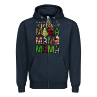 Navy jolly mama mama mama Zipper Hoodie - FaDigitalArtStudio