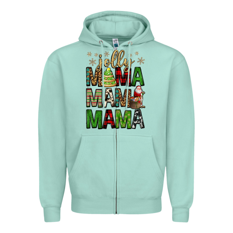 Jolly Mama Mama Mama Zipper Hoodie by FaDigitalArtStudio | Teevron