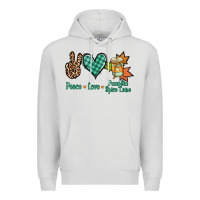 Dove Grey Peace love pumpkin spice latte Premium Hoodie - NancyCooperArtShop