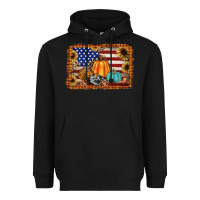 Black american flag fall backgraund Heavyweight Hoodie - JahusDesignShop