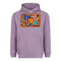 Lavender american flag fall backgraund Heavyweight Hoodie - JahusDesignShop
