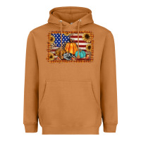 Meerkat american flag fall backgraund Heavyweight Hoodie - JahusDesignShop