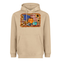 Mushroom american flag fall backgraund Heavyweight Hoodie - JahusDesignShop