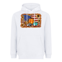 White american flag fall backgraund Heavyweight Hoodie - JahusDesignShop