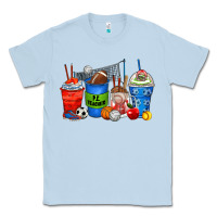 Dusty Blue p.e. teacher coffee cups Classic Tee - Zillion Design Studio