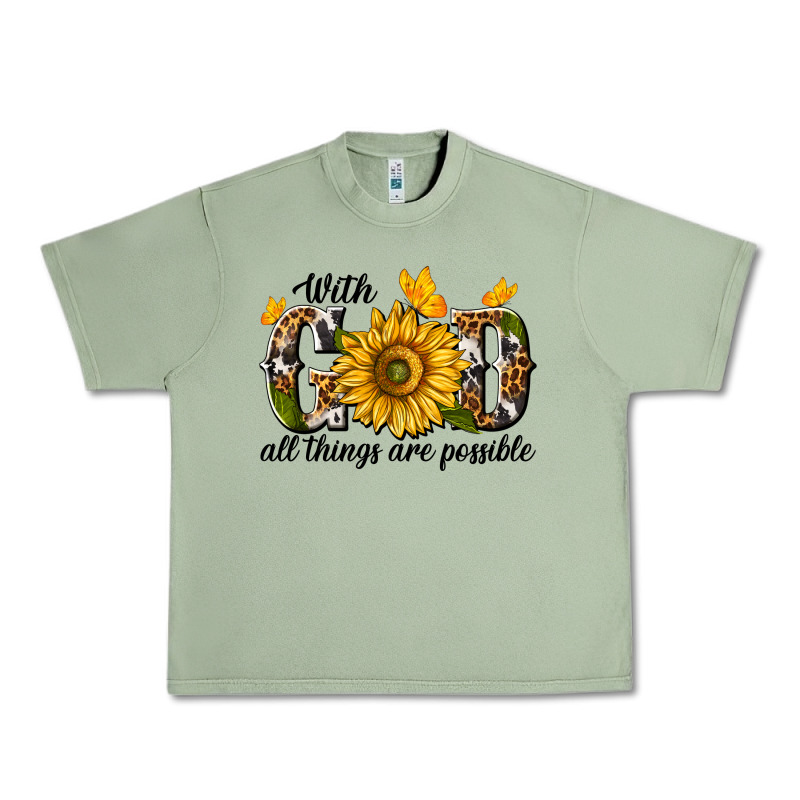 With God All Things Are Possible Urban Heavy Tee by texasbilliewilder | Teevron
