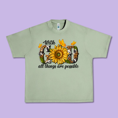 Urban Heavy Tee with god all things are possible