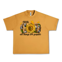 Peanut Butter with god all things are possible Urban Heavy Tee - texasbilliewilder