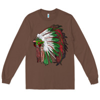 Chestnut christmas indian feather headdress Long Sleeve Tee - RanaPortraitStore