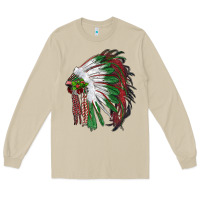 Mushroom christmas indian feather headdress Long Sleeve Tee - RanaPortraitStore