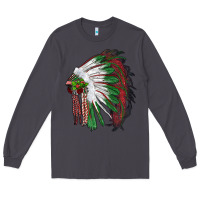 Smoke christmas indian feather headdress Long Sleeve Tee - RanaPortraitStore