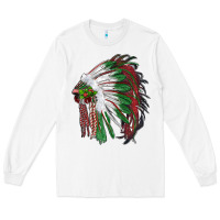 White christmas indian feather headdress Long Sleeve Tee - RanaPortraitStore