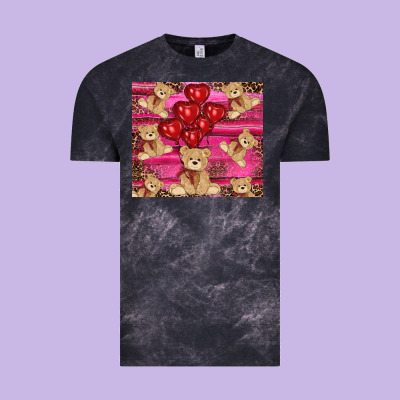 Vintage Tee valentines day teddy bear tumbler