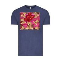 Vintage Denim valentines day teddy bear tumbler Vintage Tee - RanaPortraitStore
